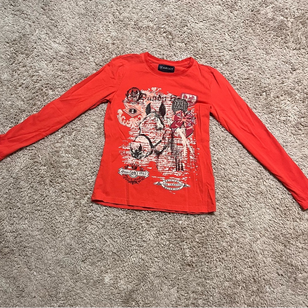 Orange Ariat Graphic Tee